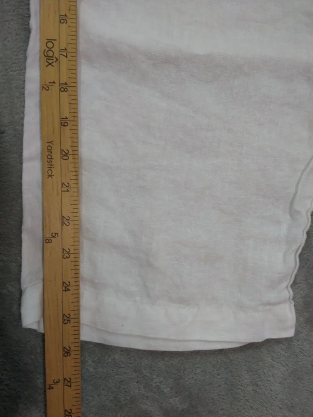 Quince Linen Pants Womens XL Ivory Pull On 100 Percent European Flax Crop